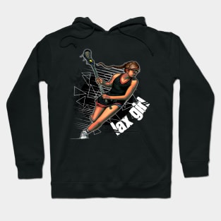 Lax Girl Lacrosse Player Hoodie